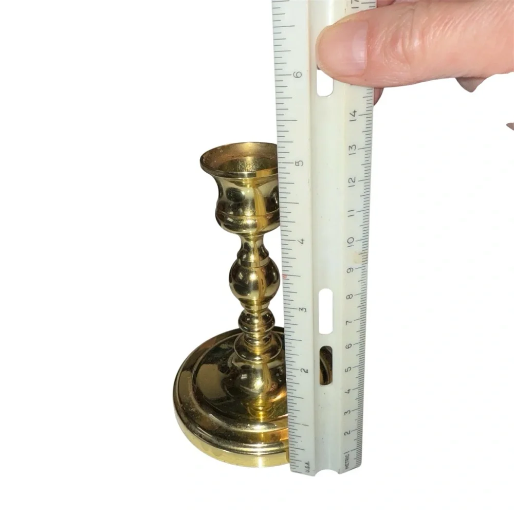Vintage Baldwin Brass Candlesticks 4.5